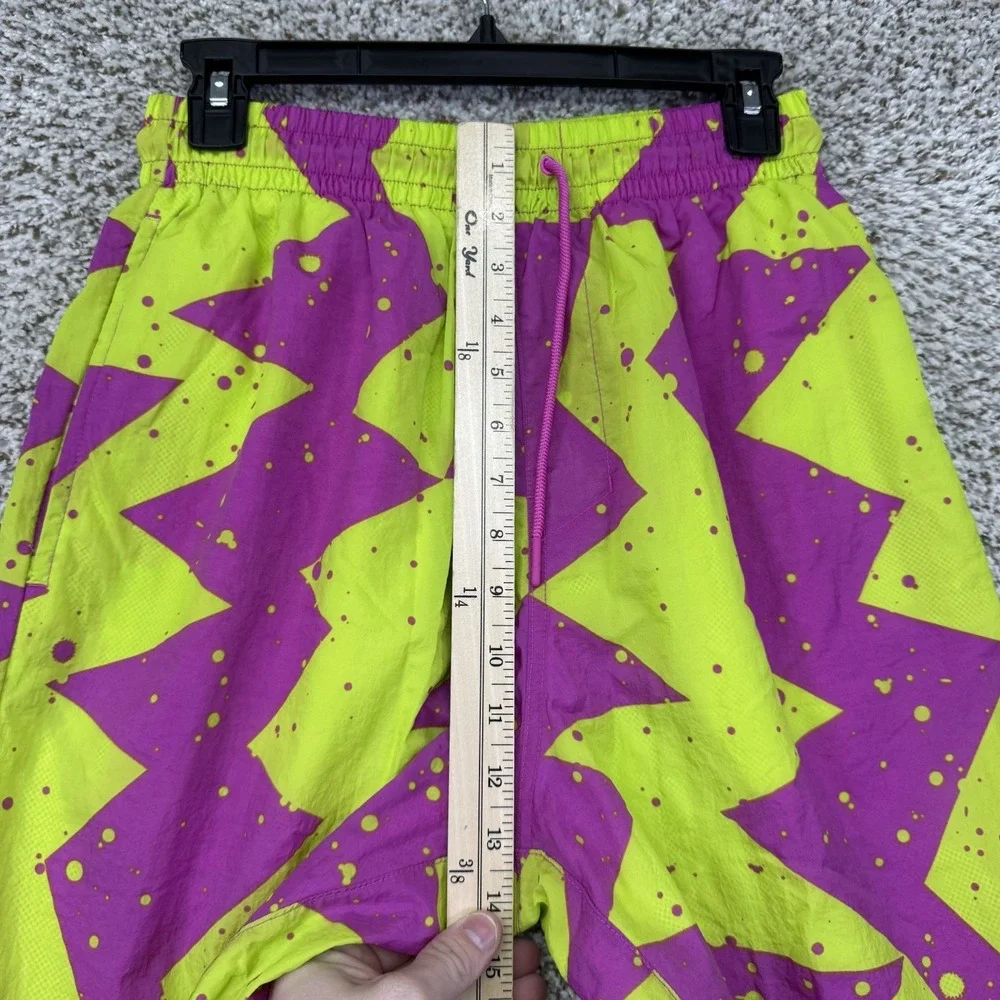Jordan Swim Trunks Mens Small Pink Yellow Volt Swim Shorts CJ4701-623 Mesh Liner
